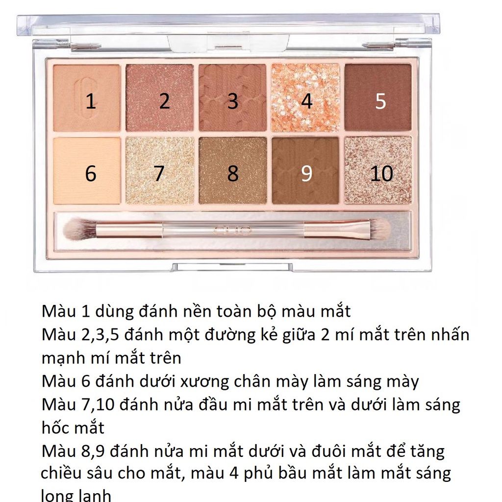  Màu mắt 10 ô Clio Pro Eye Palette #12 (MP8070) 