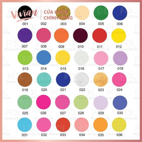 Cọ Nét Gel Fol màu 04 - 29 (Sơn vẽ nét gel Fol)
