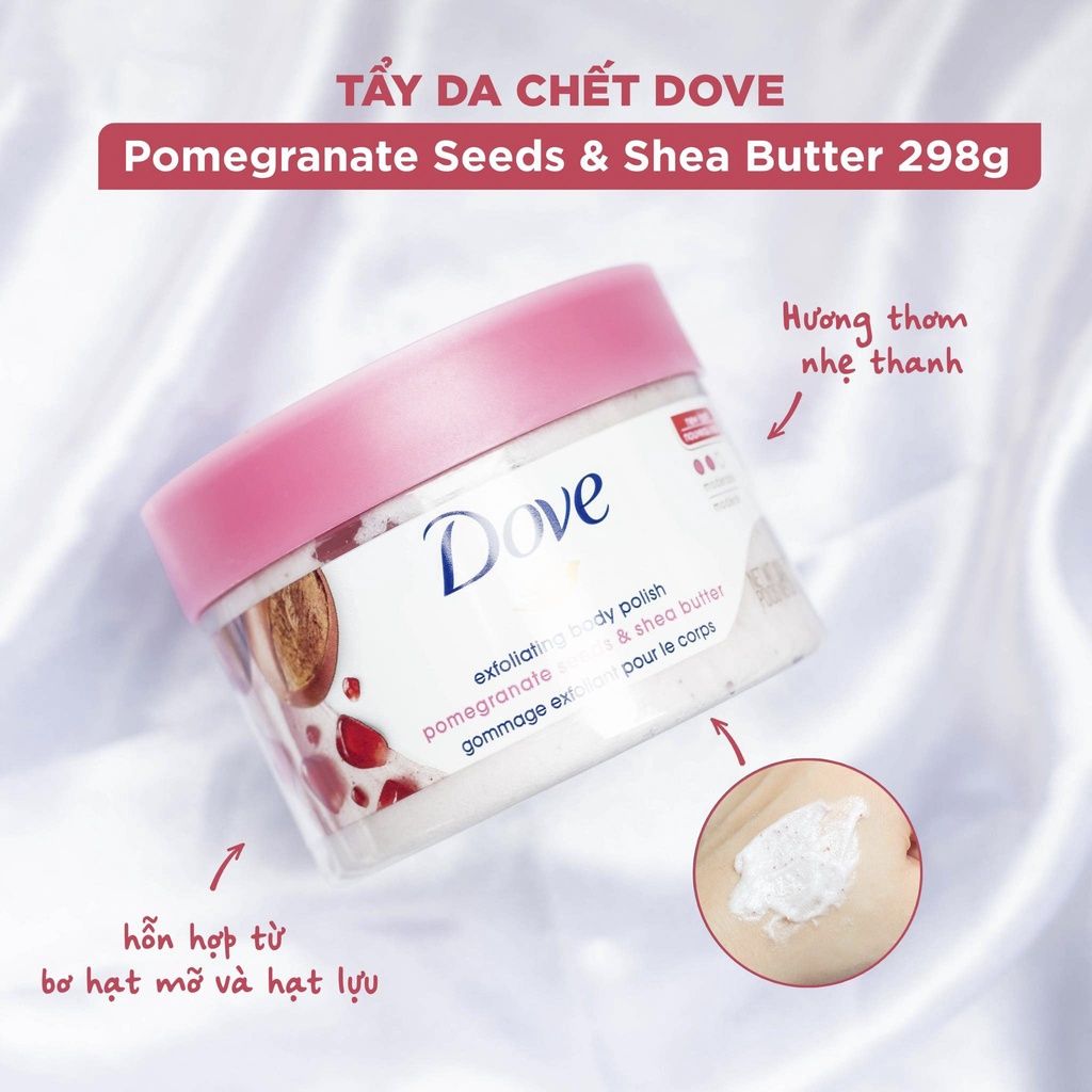  Kem tẩy tế bào chết Body Dove - Lựu đỏ & bơ hạt mỡ 298g (MP8164) 