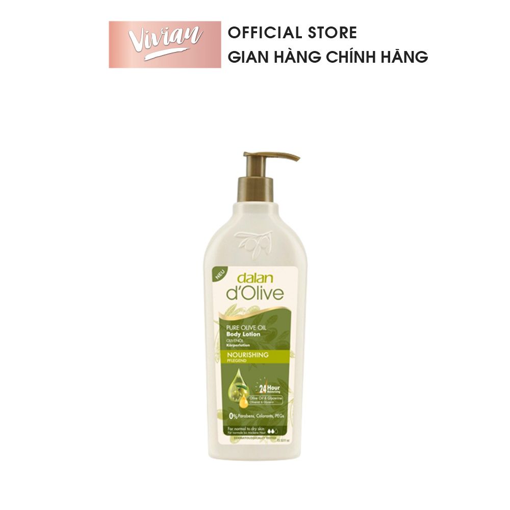  Sữa dưỡng thể trắng da Dalan D’Olive size 400ml - MP8352 