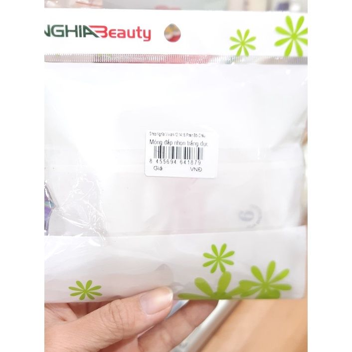  Móng đắp nhọn trắng đục (NA5327) 