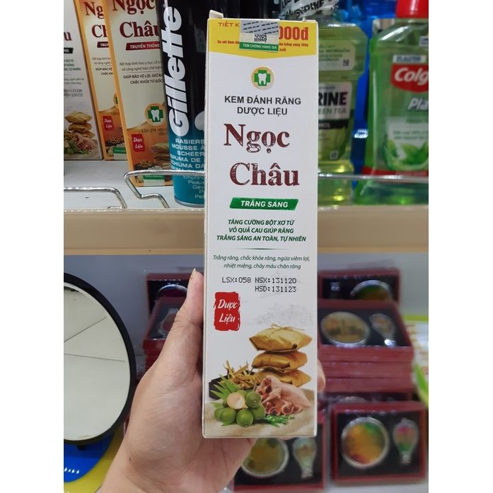  Kem đánh răng Ngọc Châu trắng sáng 170g (MP8209) 