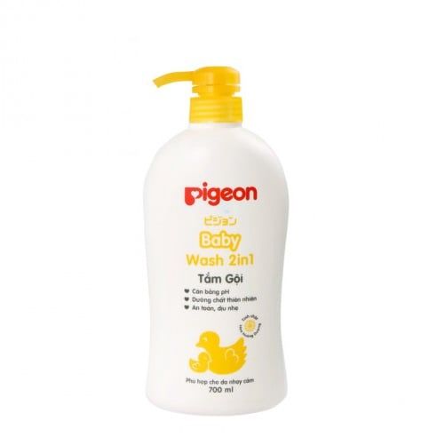  Sữa tắm gội vàng Pigeon (2in1) 700ml (MP4609) 