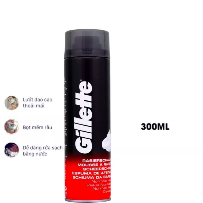  Bọt cạo râu Gillette 300g (MP5992) 