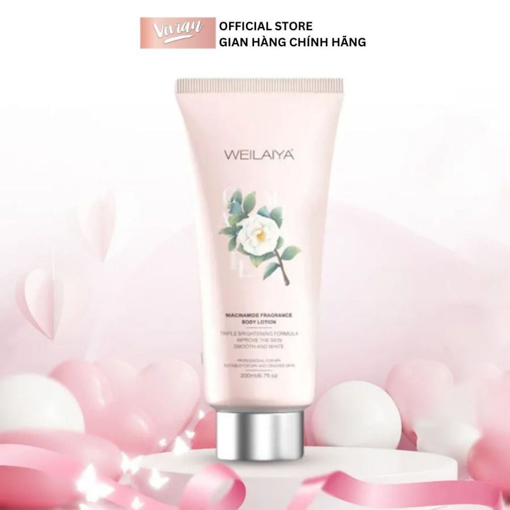  Sữa dưỡng thể trắng da hoa trà Weilaiya 200ml (MP9319) 