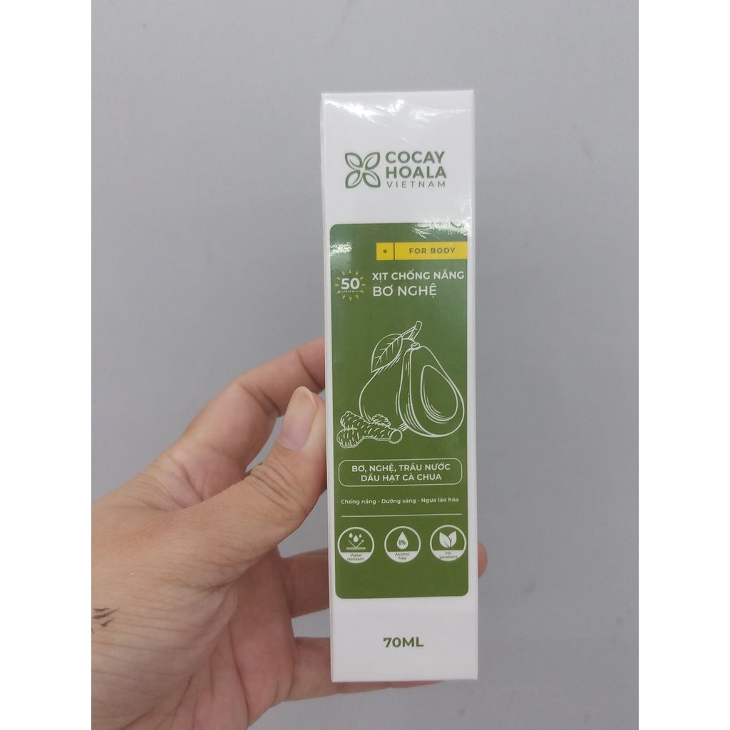 Xịt chống nắng bơ nghệ cocayhoala 70ml - MP8541 