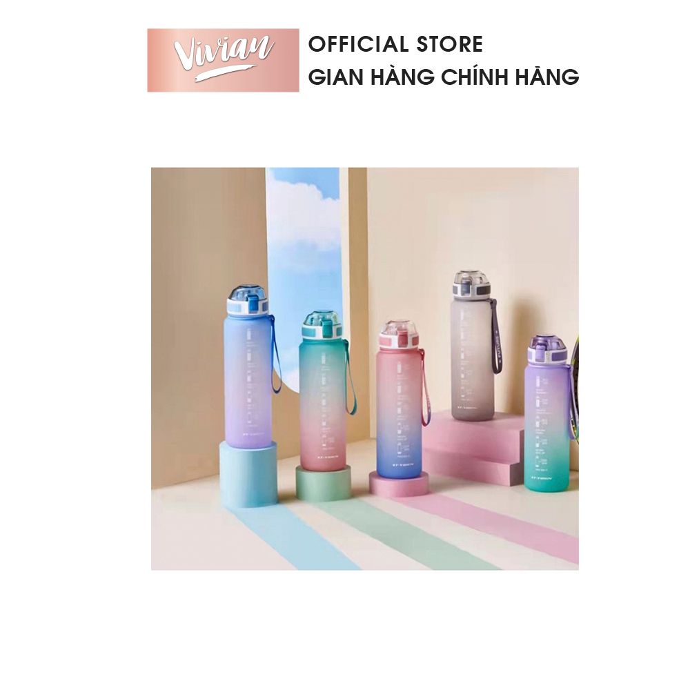  Bình nước có vạch báo giờ 1100ml (QT0055) 