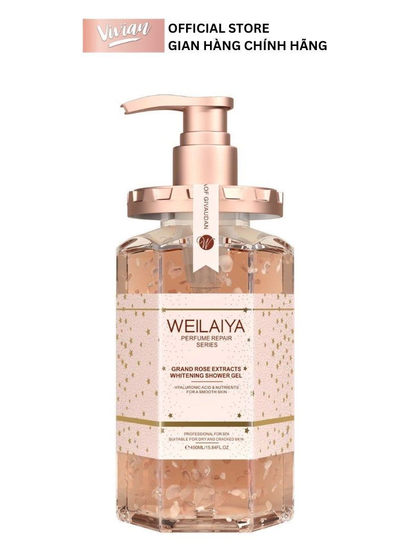  Sữa tắm trắng da hoa hồng Weilaiya 450ml (MP9173) 