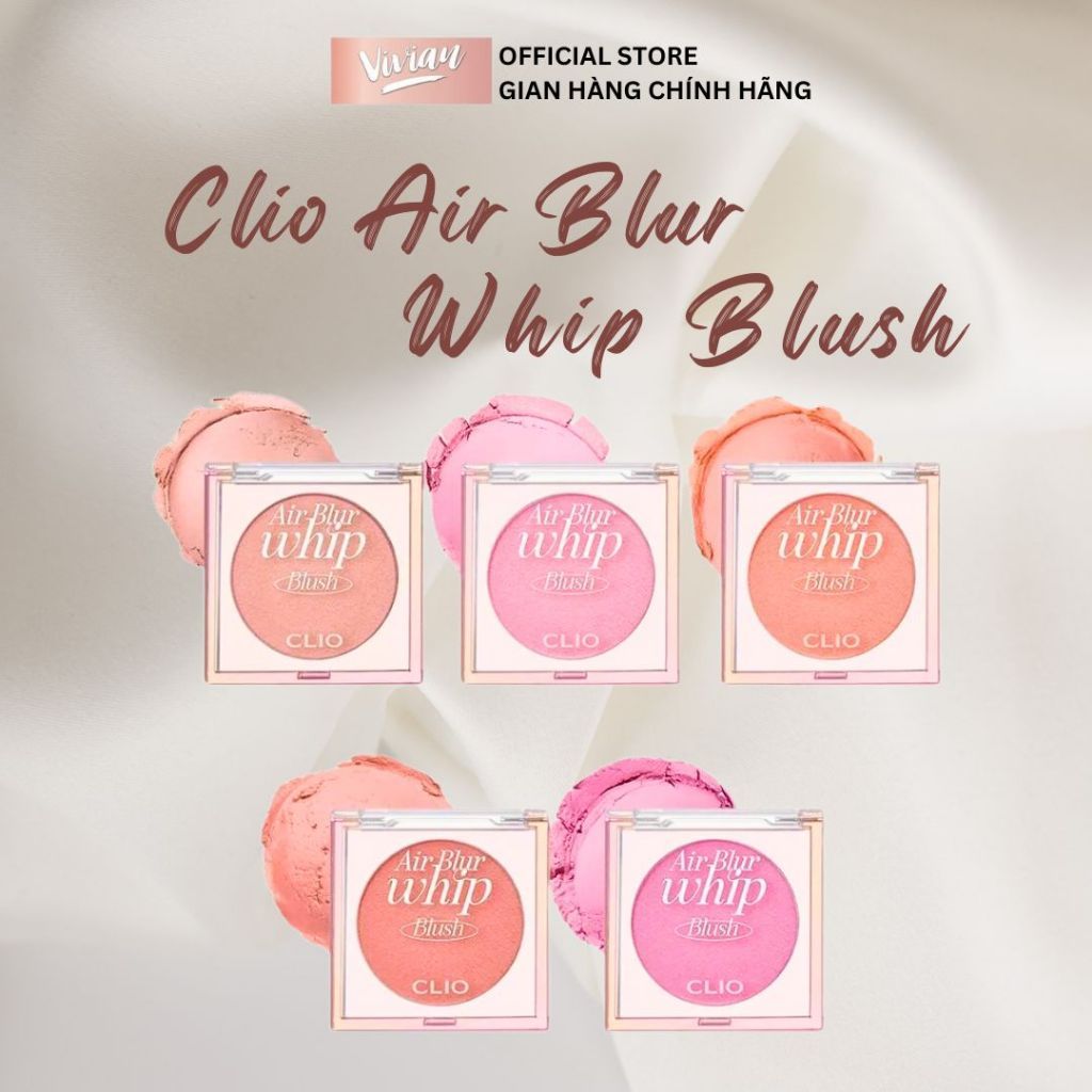  Má hồng Clio Air Blur Whip Blush (MP9119 - MP9122) 
