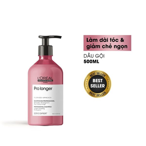 Dầu gội L'ORÉAL Pro Longer giảm gãy & làm dài tóc 500ml