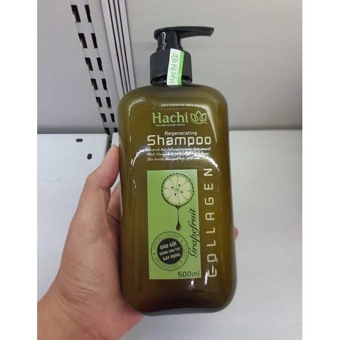  Dầu gội Hachi chiết xuất bưởi cho tóc gãy rụng 500ml (MP8080) 
