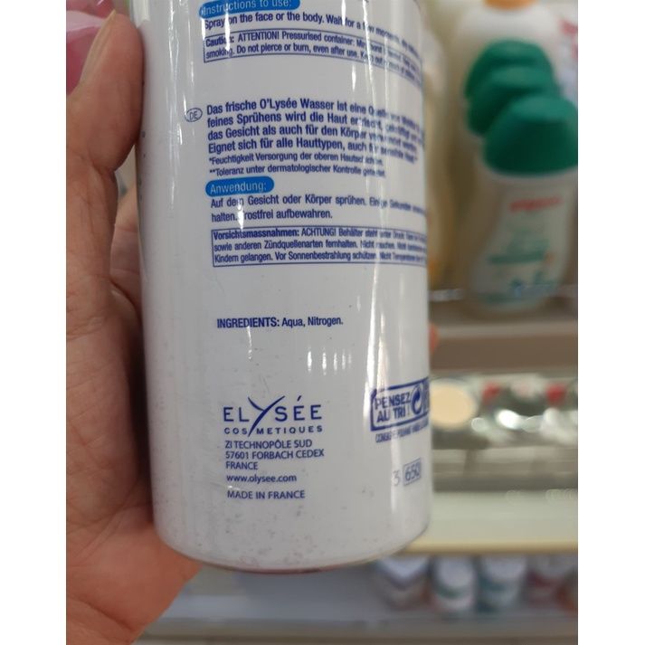  Xịt khoáng dưỡng da O'Lysee 400ml (MP8110) 