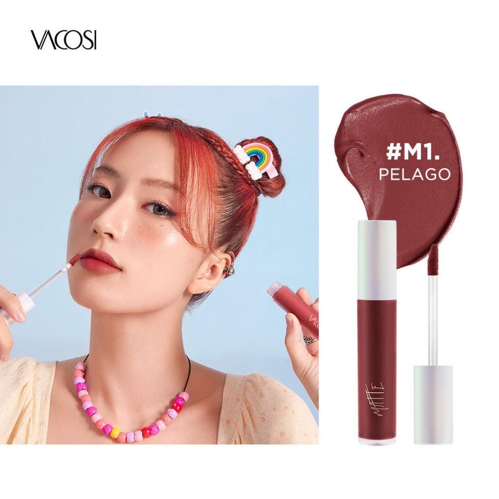  Son Kem Lì Siêu Mịn Môi VACOSI MATTE INK LIP CREAM #M1-M5 