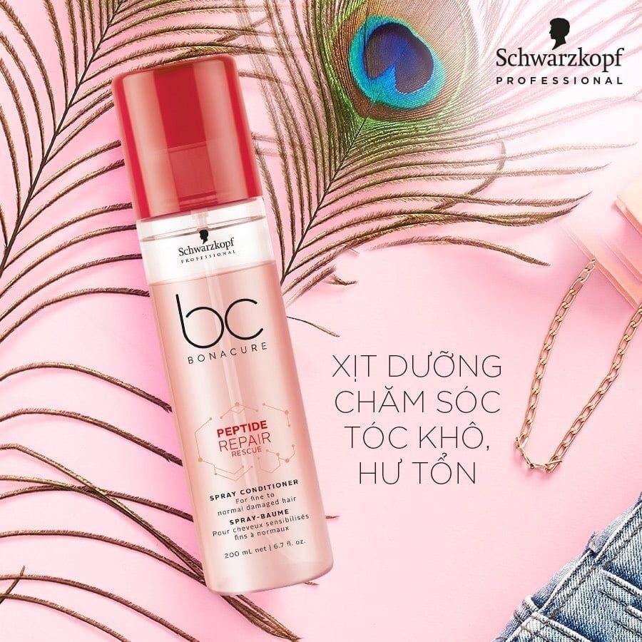  Xịt dưỡng tóc hư tổn Schwarzkopf 200 ml - Đỏ (MP7669) 
