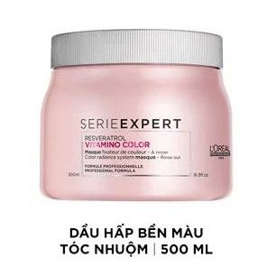 Hấp Dầu L'Oréal Vitamino Color Giữ Màu Tóc Nhuộm (Hồng) 500ml