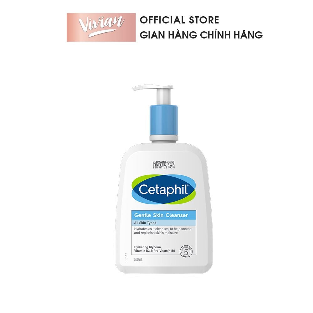  Sữa Rửa Mặt Cetaphil 125ml và 500ml Gentle Skin Cleanser (MP5488 MP5687) 