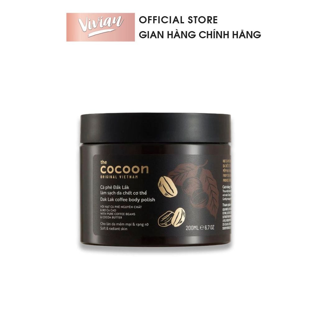  Tẩy tế bào chết toàn thân Cafe CoCoon 200ml - MP8327 