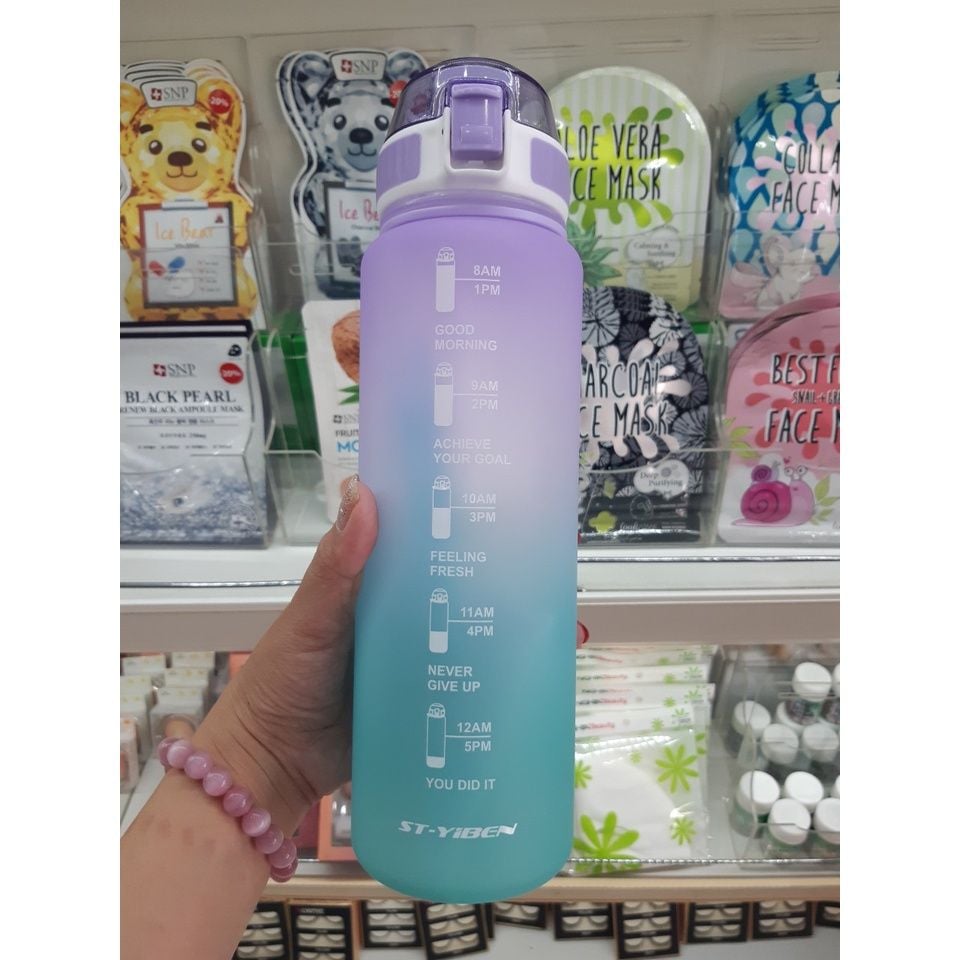  Bình nước có vạch báo giờ 1100ml (QT0055) 