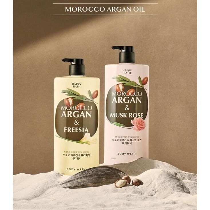  Sữa tắm Happy Bath Morocco Argan 1200g (MP8724  MP8725) 