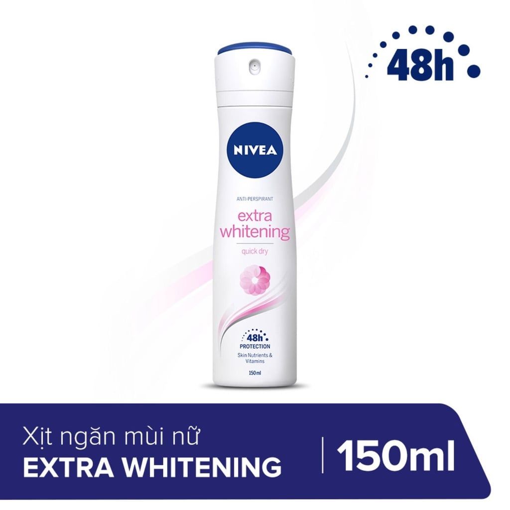  Xịt khử mùi Nivea Extra Whitening 150ml (MP2563) 