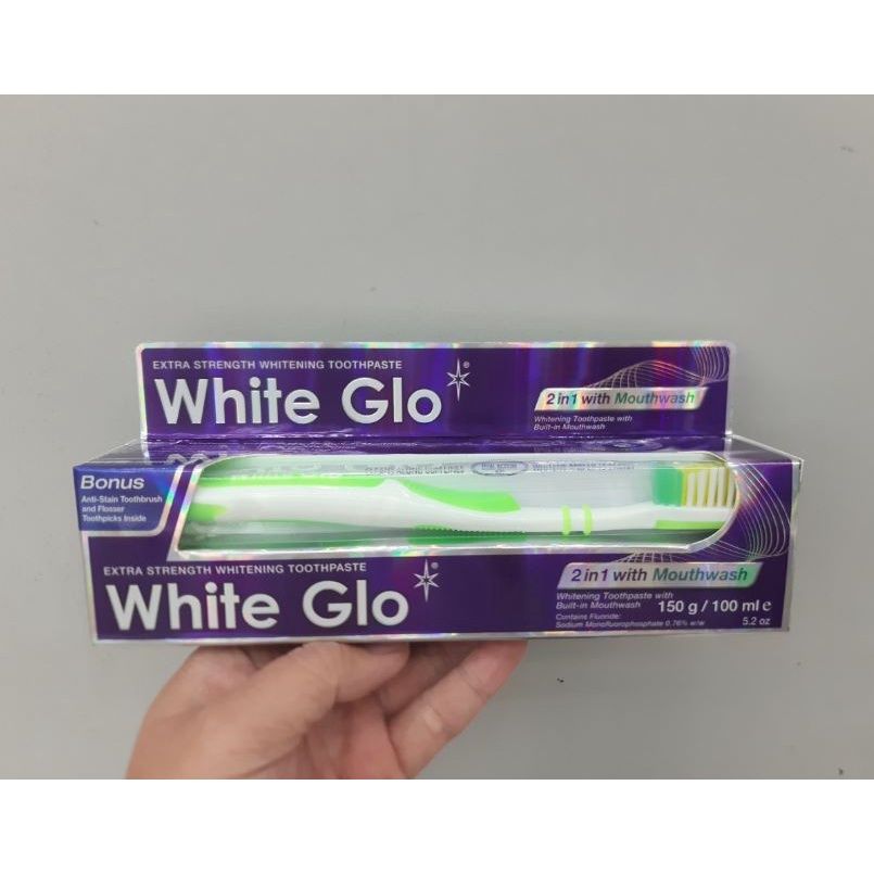  Kem đánh răng 2in1 White Glo 150g - MP8367 