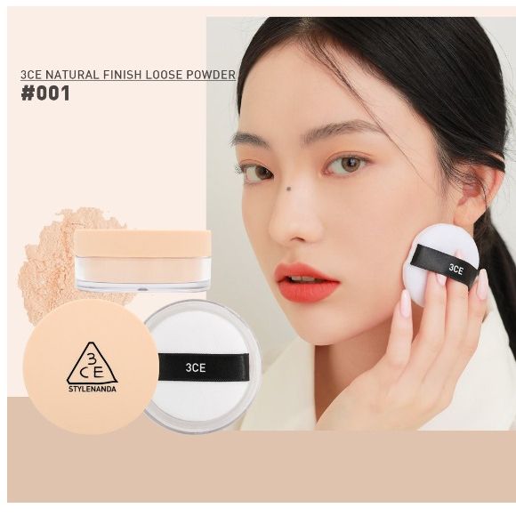  Phấn phủ 3CE Natural Finish Loose Powder #001 (MP8523) 