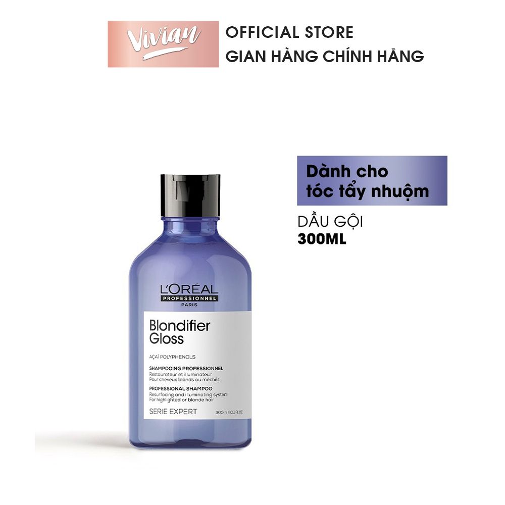 Dầu gội Loreal Blondifier cho tóc tẩy nhuộm 300ml (MP7825) 