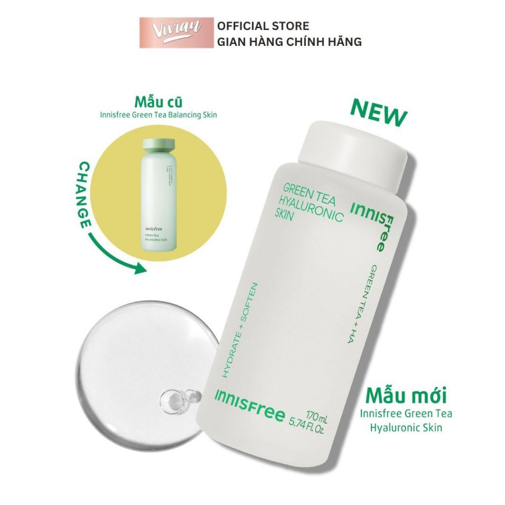  Nước cân bằng độ ẩm Innisfree Trà xanh 170ml (MP9232) 