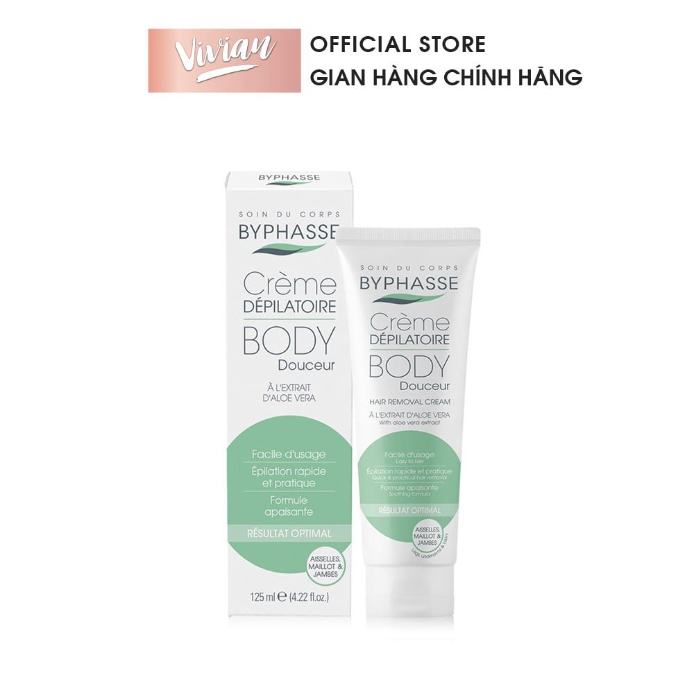  Kem tẩy lông Byphasse Aloe Vera 125ml - MP8348 