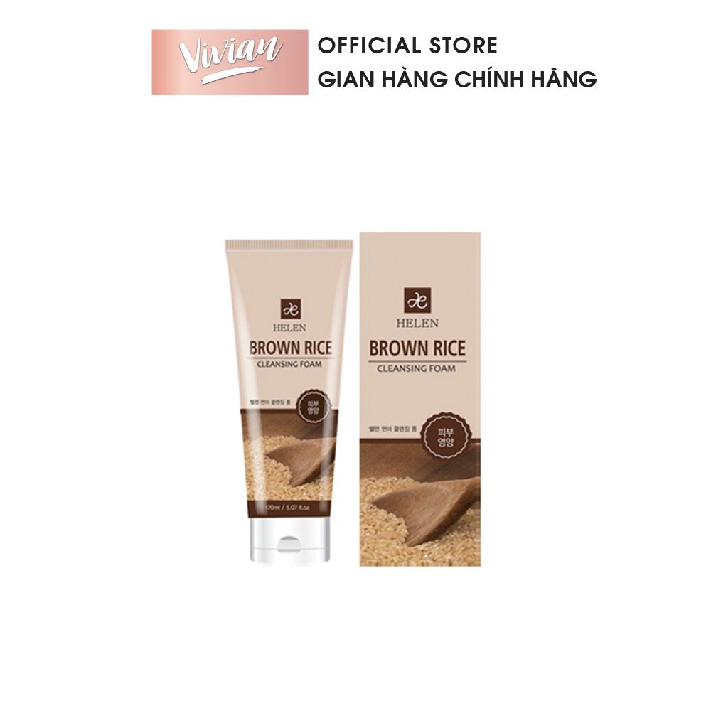  Sữa rửa mặt tạo bọt gạo Helen 170ml (MP8661  MP8662) 