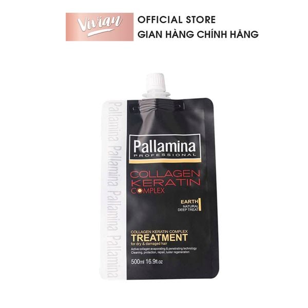 Kem hấp dầu phủ lụa Collagen Pallamina 500ml