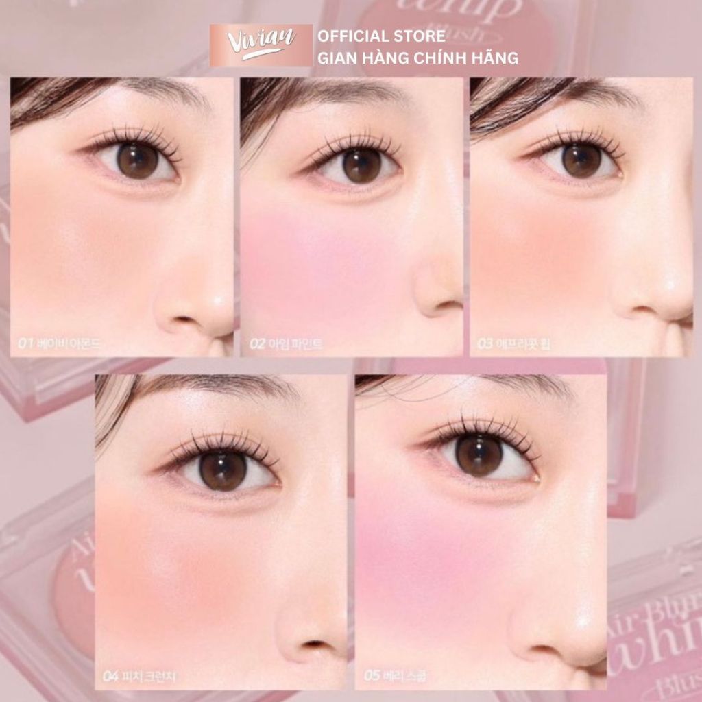  Má hồng Clio Air Blur Whip Blush (MP9119 - MP9122) 