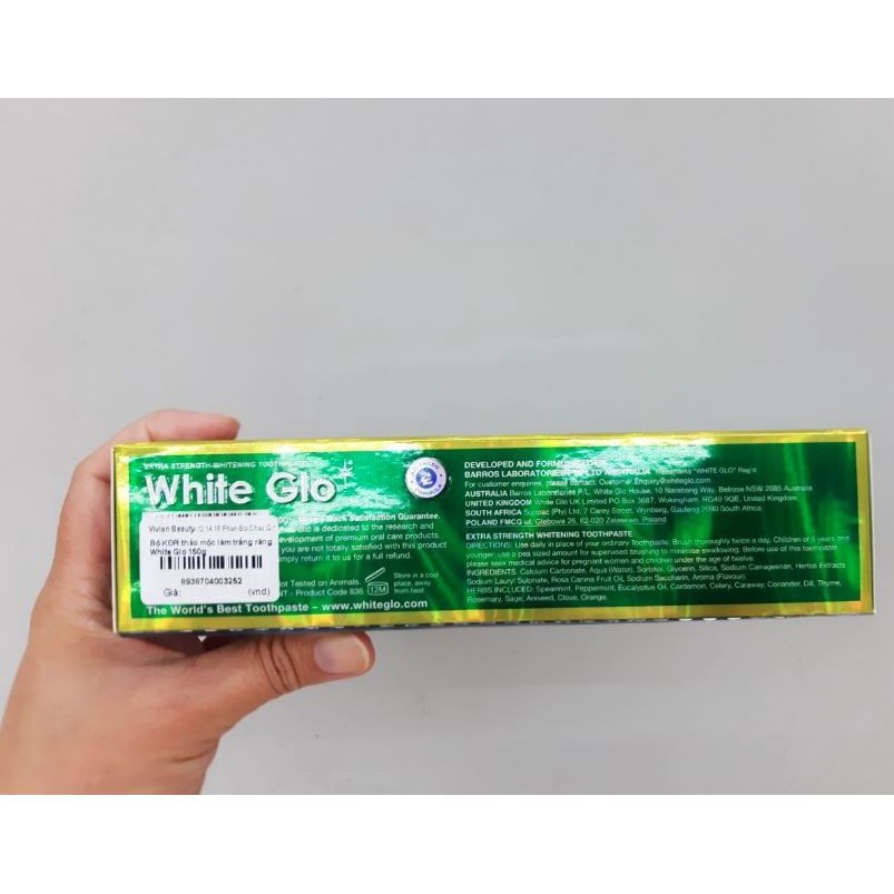  Bộ kem đánh răng thảo mộc White Glo 150g - MP8366 