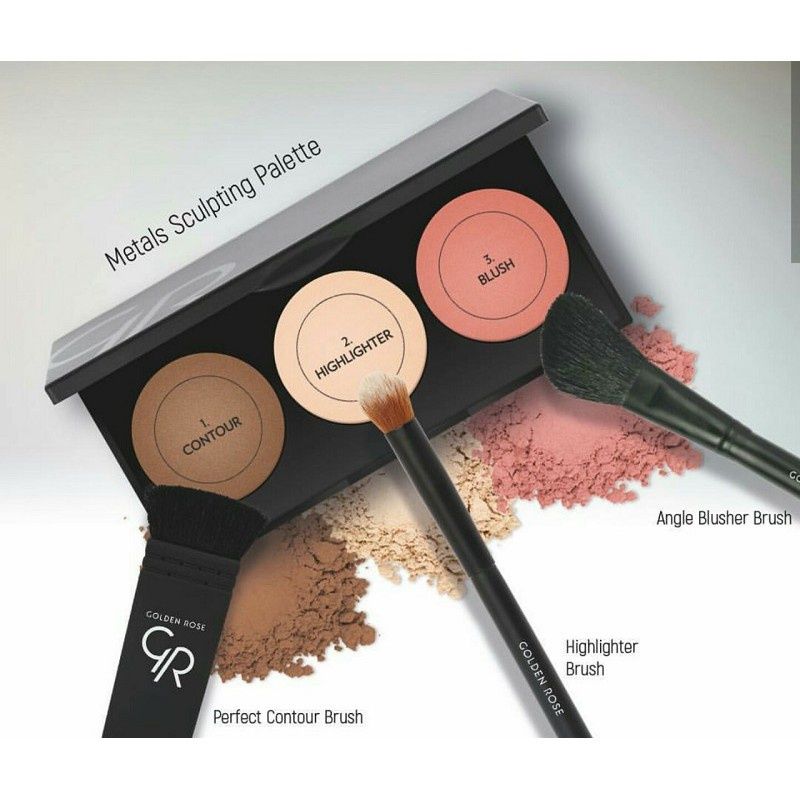  Phấn 3 ô Metals Sculpting Palette Golden Rose (MP8447) 