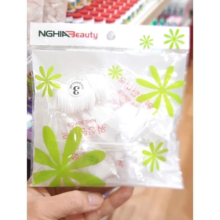  Móng đắp nhọn trắng đục (NA5327) 