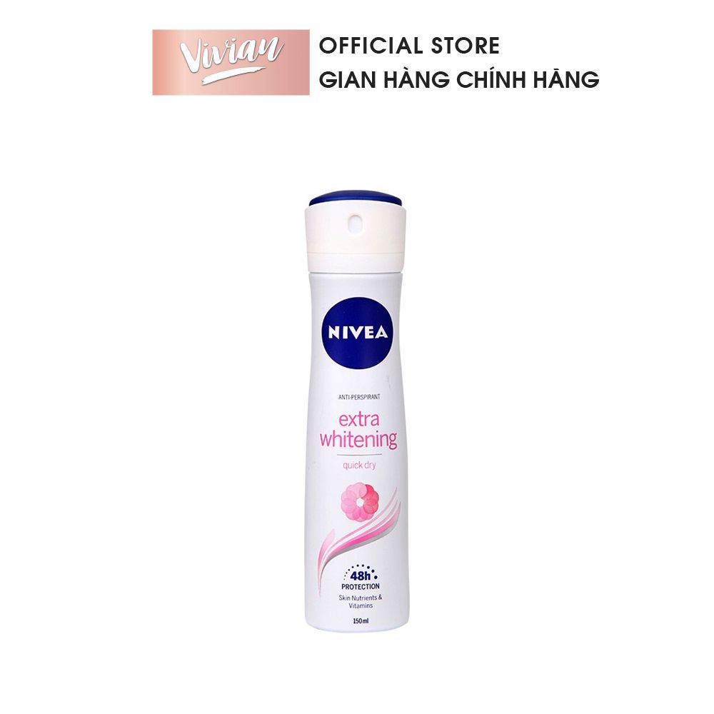  Xịt khử mùi Nivea Extra Whitening 150ml (MP2563) 