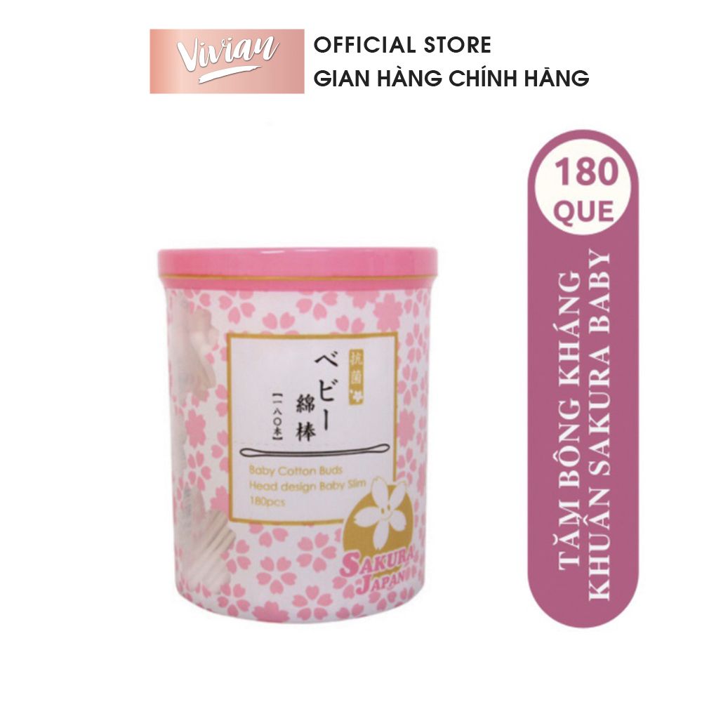  Tăm Bông Sakura TB02 (180 que) - MP3448 