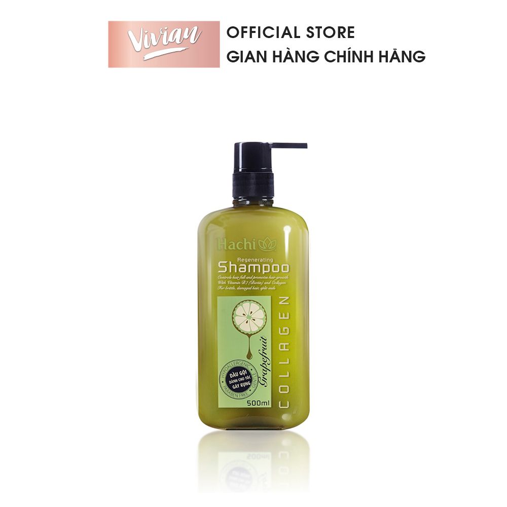  Dầu gội Hachi chiết xuất bưởi cho tóc gãy rụng 500ml (MP8080) 
