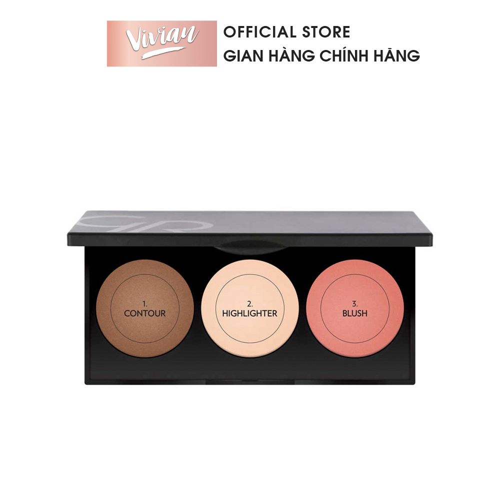  Phấn 3 ô Metals Sculpting Palette Golden Rose (MP8447) 