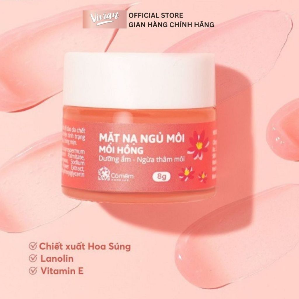  Mặt nạ ngủ môi hồng Cỏ Mềm 8g (MP9421) 