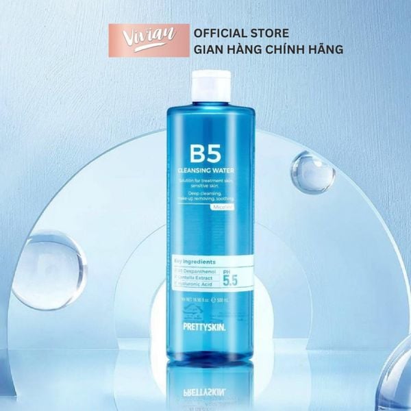  Nước tẩy trang phục hồi da nhạy cảm B5 PrettySkin 500ml (MP9132) 