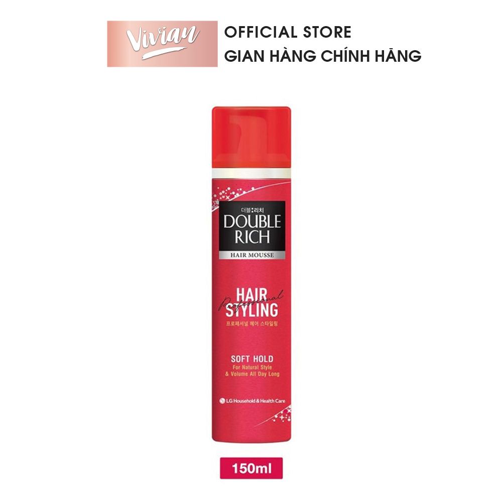  Mousse tạo kiểu tóc mềm Doublerich 150ml (MP0770) 