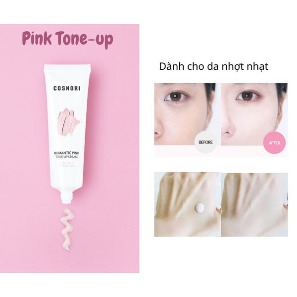  Kem nâng tông che quầng thâm mắt Cosnori Romantic Pink 50ml (MP8837) 