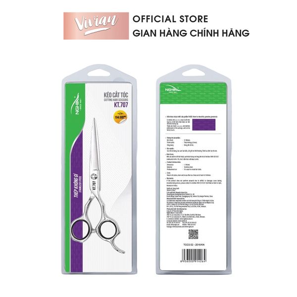 Kéo Cắt Tóc KT.707 Kềm Nghĩa