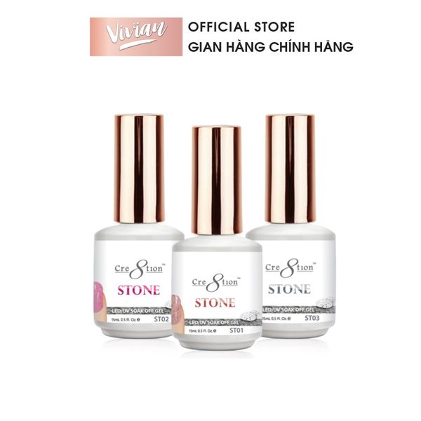 Sơn gel Stone Cre8tion hàng mỹ (gel giả đá)