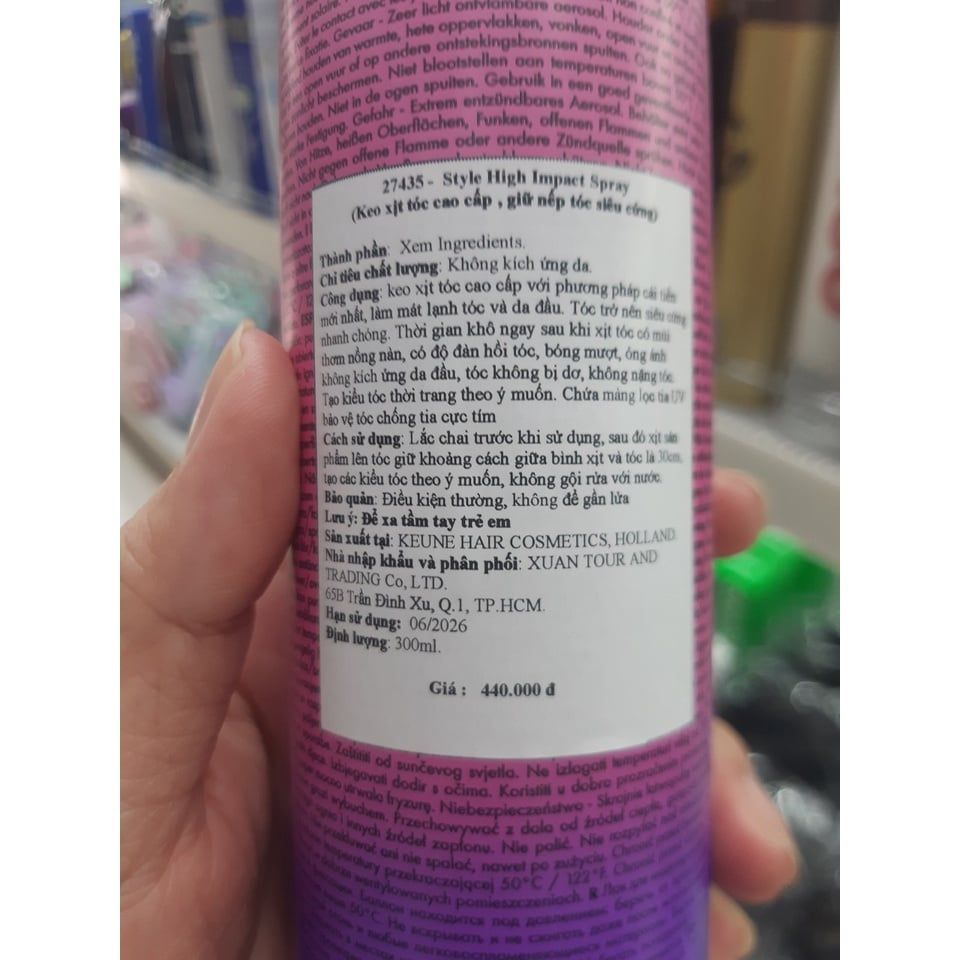  Xịt giữ nếp tóc 24h Keune (27435) No 106 (MP7465) 