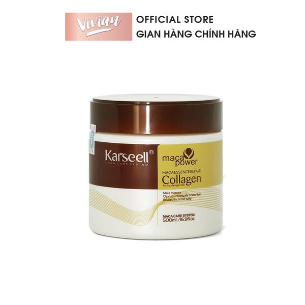 Kem Hấp dầu phục hồi Collagen Karseell 500ml