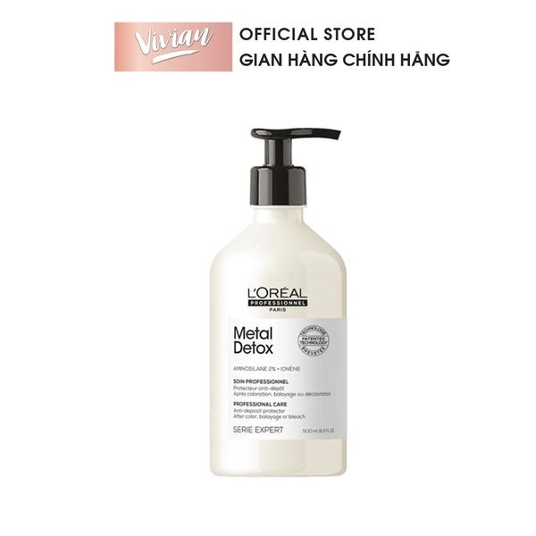Hấp dầu L'Oreal Metal Detox dành cho tóc mảnh 500ml