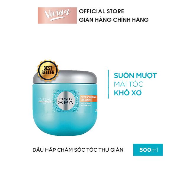 Hấp dầu L'Oréal Hair Spa Deep Nourishing Creambath 500ml