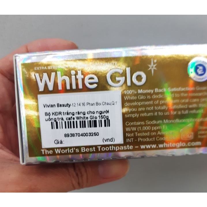  Kem đánh răng cho người uống trà, cafe White Glo 150g - MP8364 